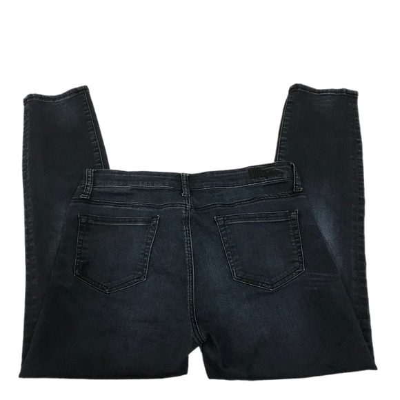 Kut from the Kloth Dark Blue Emma Zip Ankle Skinny Jeans - Picture 5 of 14